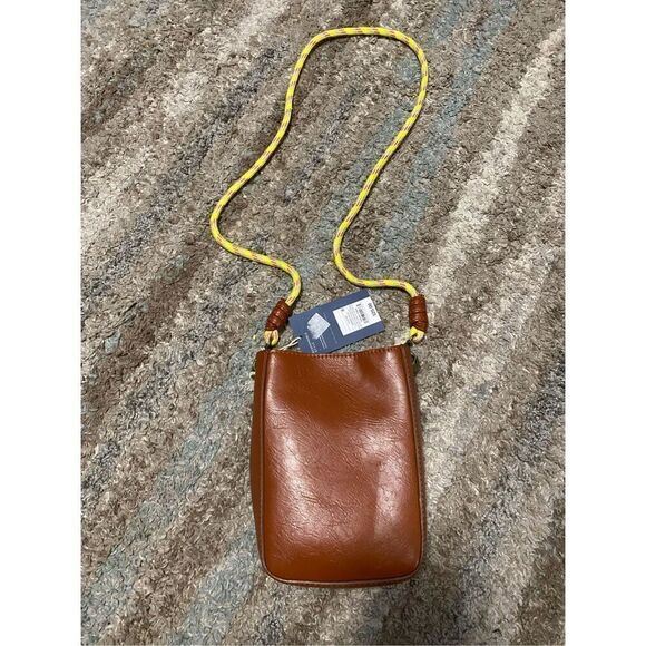 Universal Thread Brown Faux Leather Crossbody Purse NWT - Picture 1 of 7
